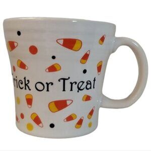 Fiestaware Fiesta CERAMIC Cup Mug Tapered Candy Corn Trick or Treat Halloween